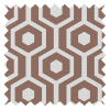Hex Grecian Copper Roller Blind