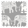 Indian Elephants in Grey 