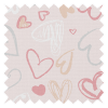 Speciality Pink Hearts Roller Blind