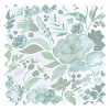 Watercolour Flowers in Blue