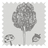Woodland Wander in White Roller Blind