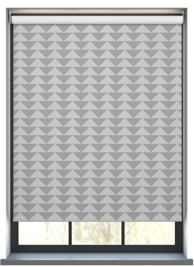 Arrow Head Grey Roller Blind