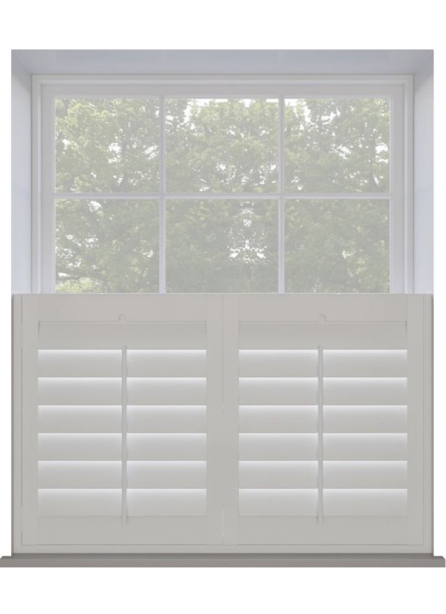 Silk White Cafe Style Shutter
