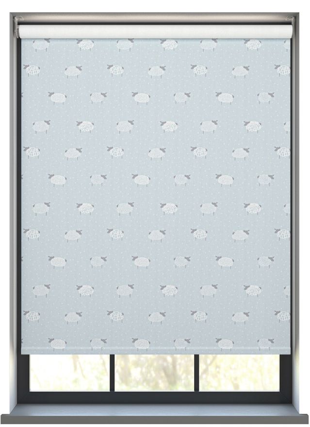 Counting Sheep in Pastel Blue