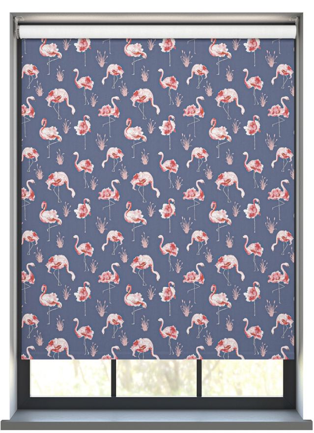 Flamingo Flock with Navy 