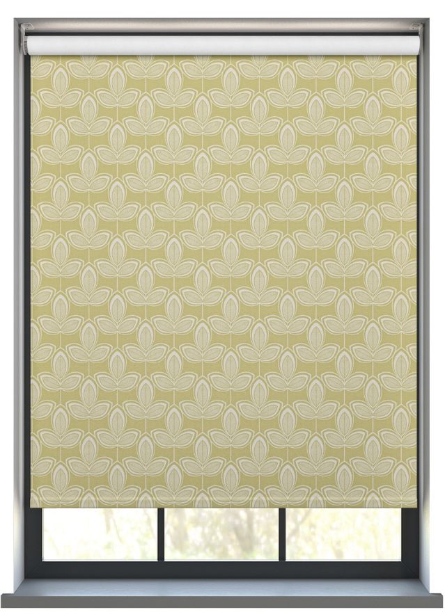 Leafy Golden Spring Roller Blind