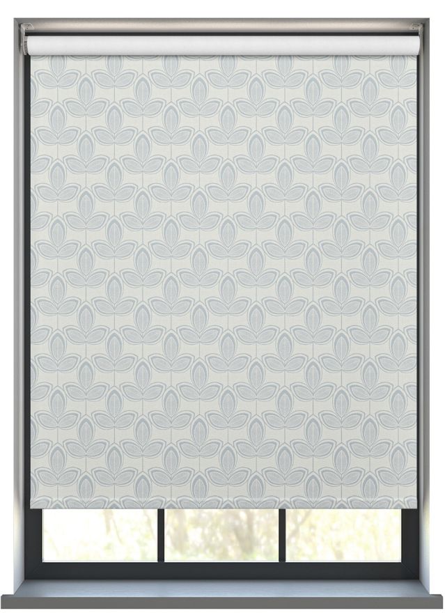 Leafy Winter Frost Roller Blind