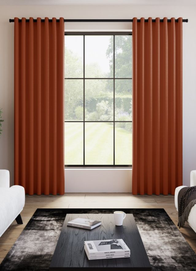 Opulant Faux Silk Vibrant Terracotta