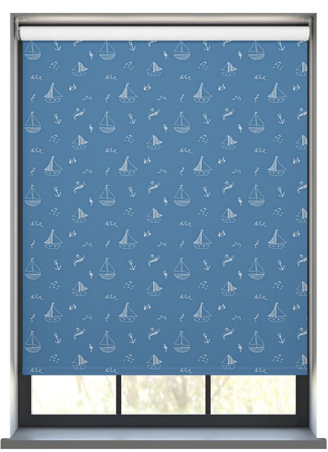 Regatta Navy Blue Sailor Roller Blind
