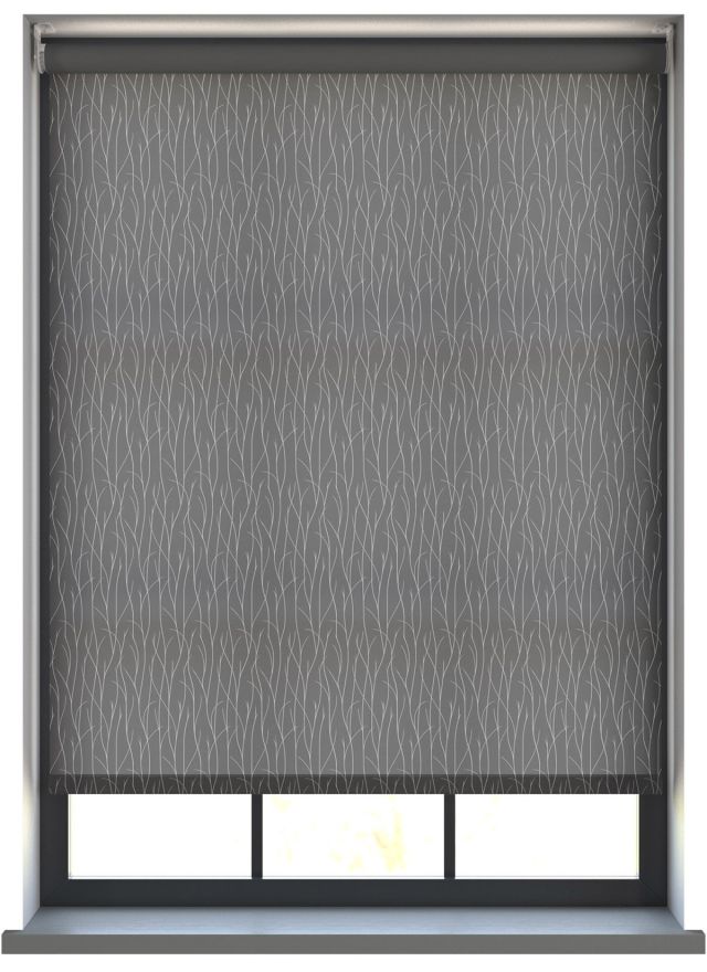 Crown Dark Silver Roller Blind