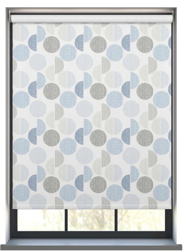 Slices Atlantic blue Roller Blind