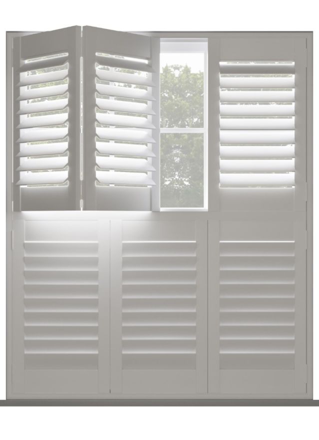 Silk White Tier on Tier Shutter
