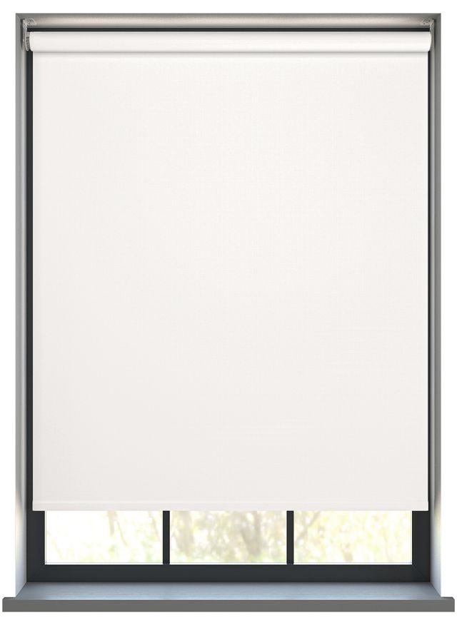 Our Gibson Perfect White  Roller blind in a kitchen window.