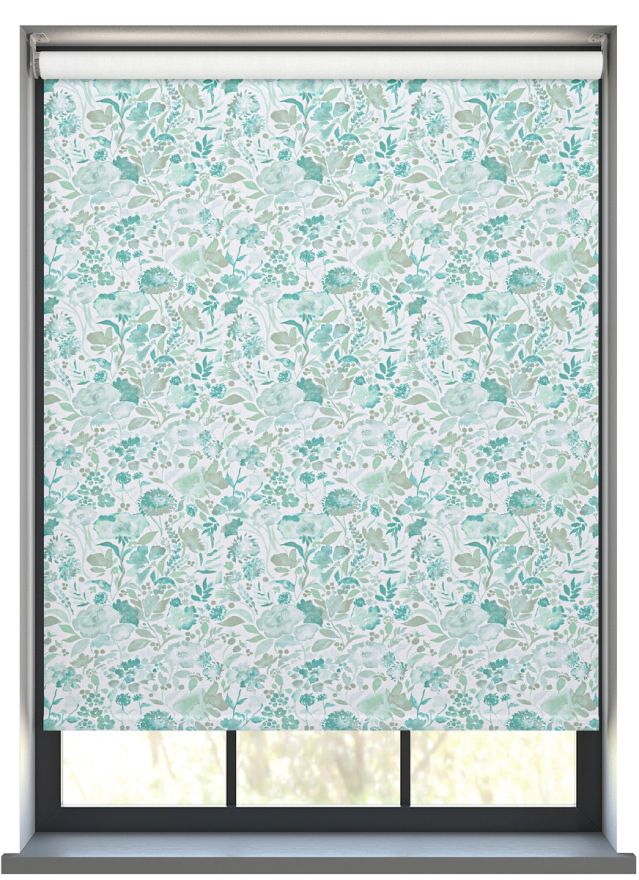 Watercolour Flowers in Blue