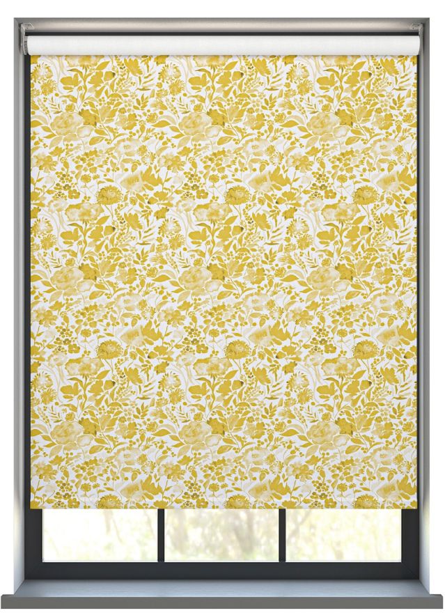 Watercolour Flowers in Yellow