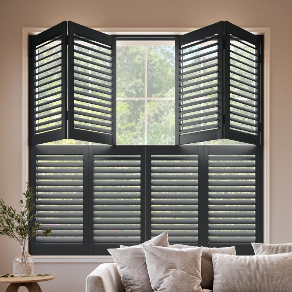 Black Grey Tier on Tier Shutter
