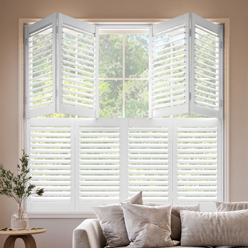 Vivid White Tier on Tier Shutter