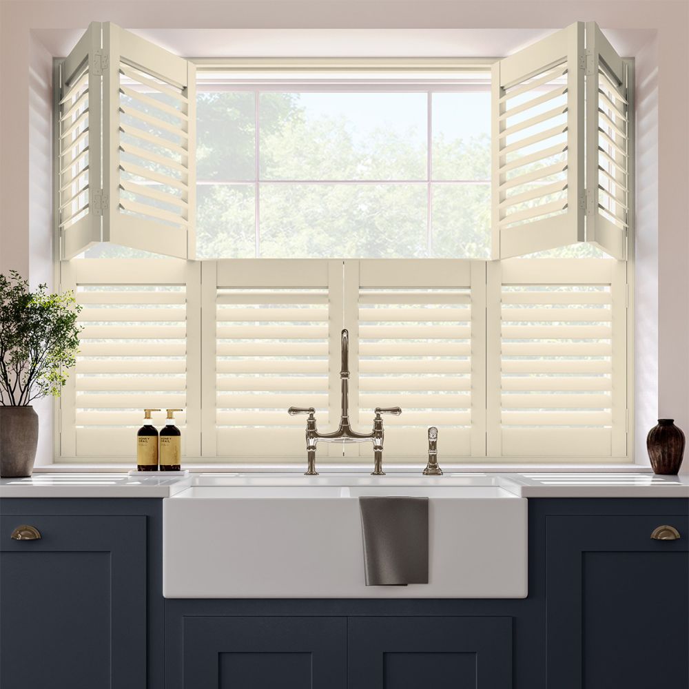 Cream Tier on Tier Shutter