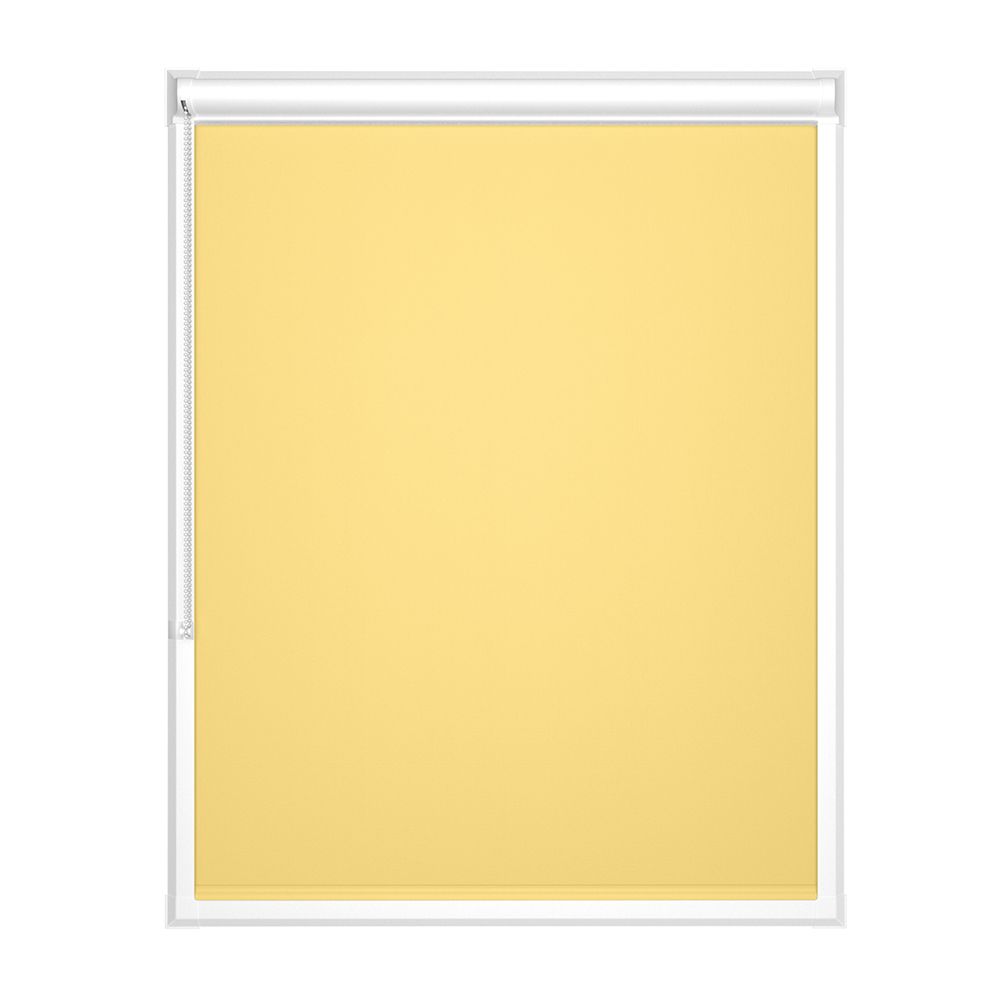 Amor Pastel Yellow Perfect Fit Blackout Roller 