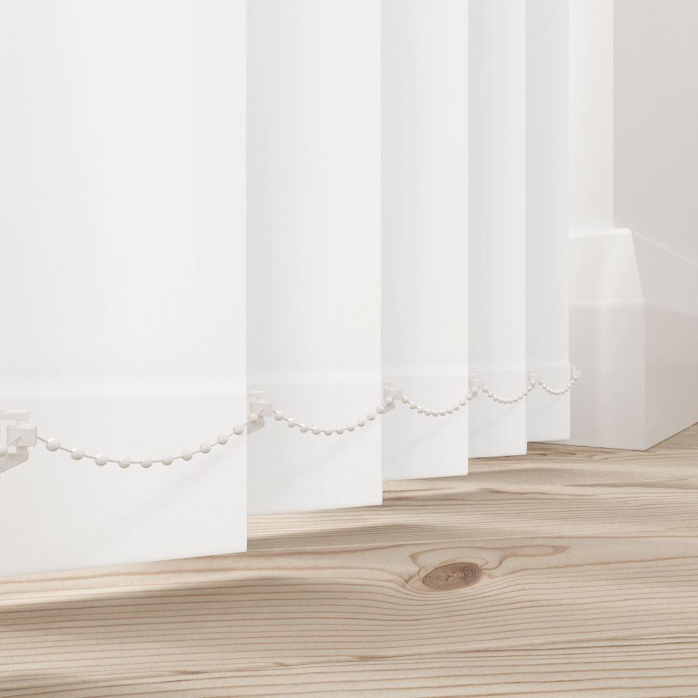 Della White Vertical Blind