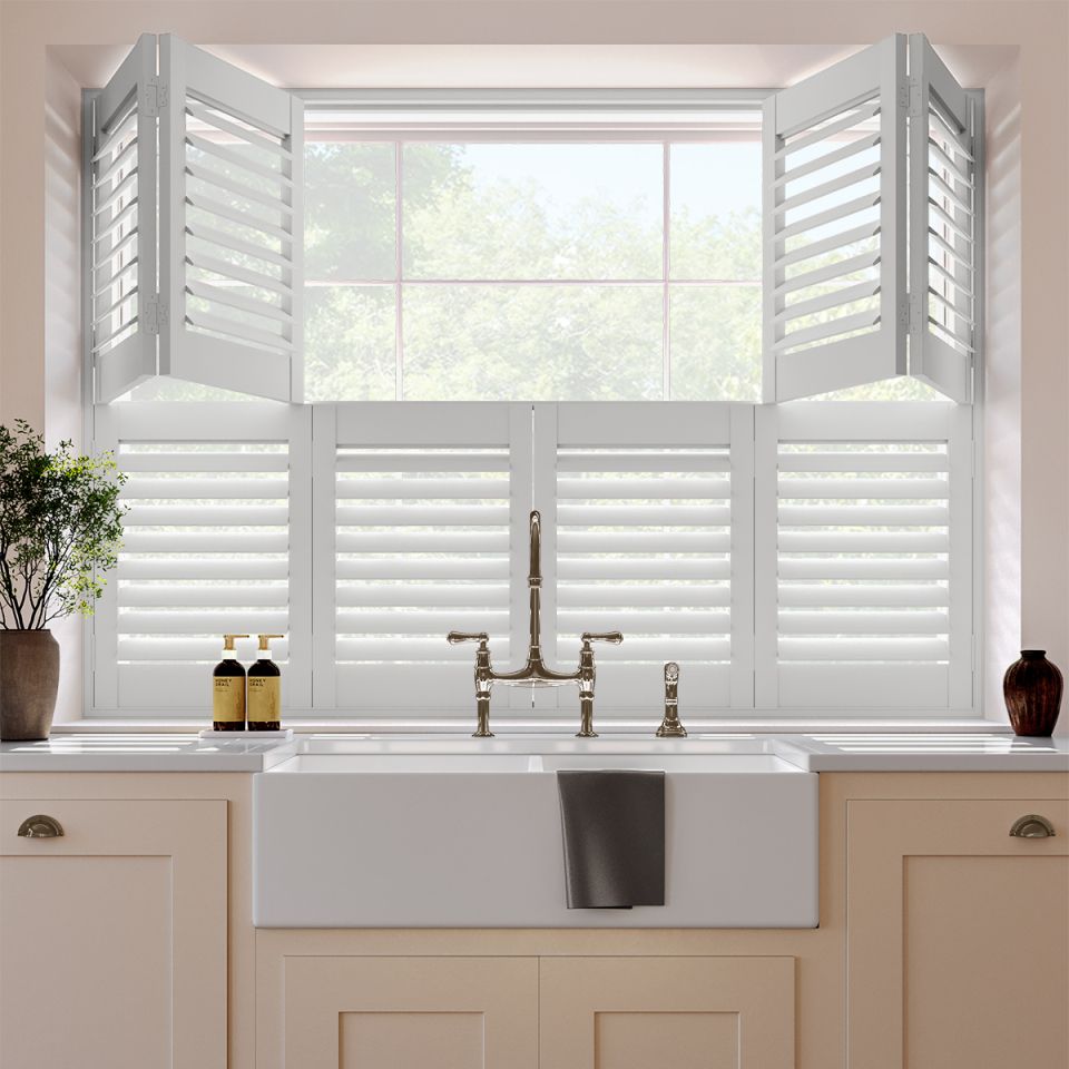 Traffic White Tier on Tier Shutter