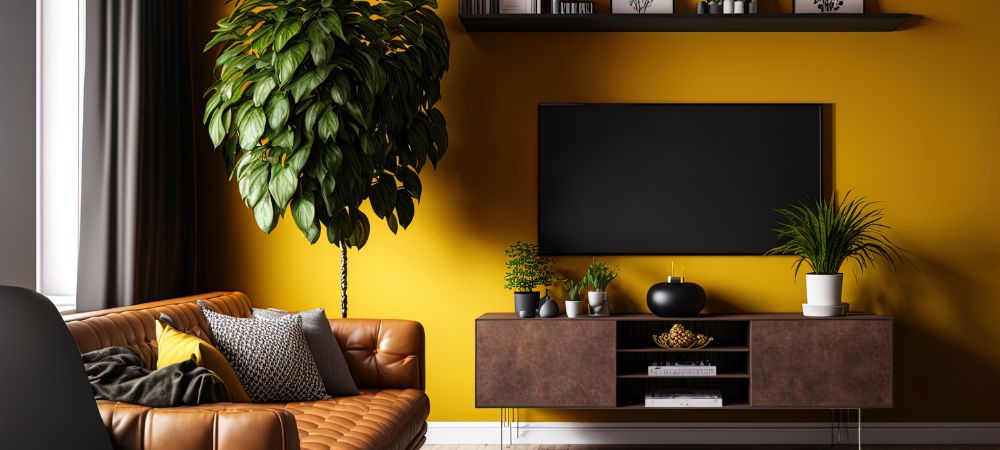 What colour blinds and curtains go with yellow walls?