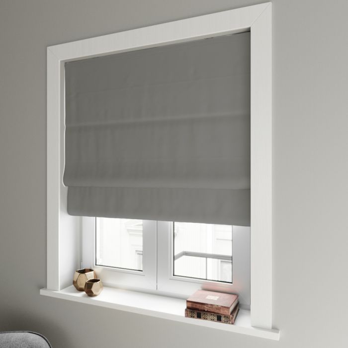 thermal roman blind in living room window