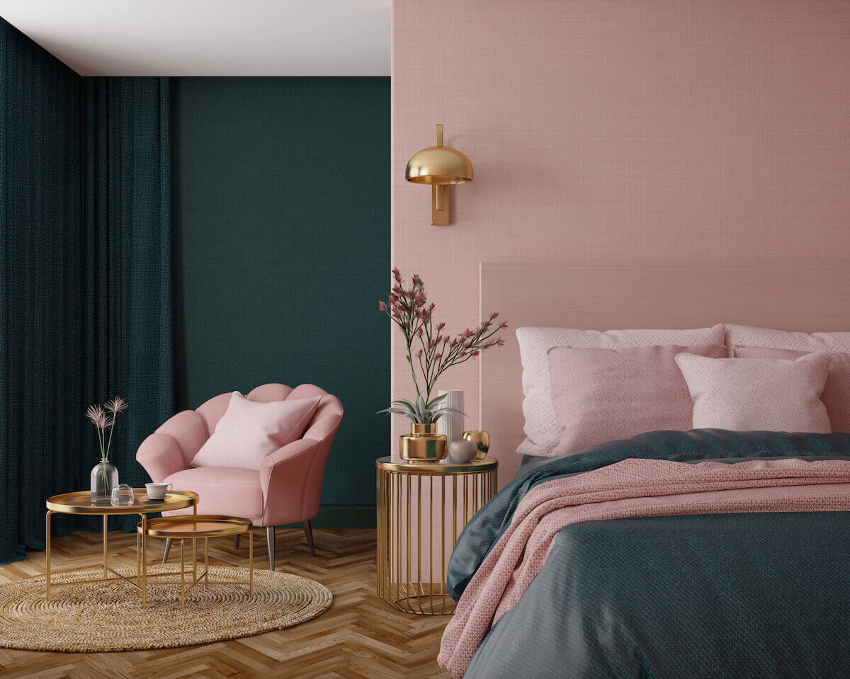 teal and pink bedroom ideas